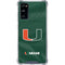 University of Miami Green Jersey Galaxy S20 FE Clear Case